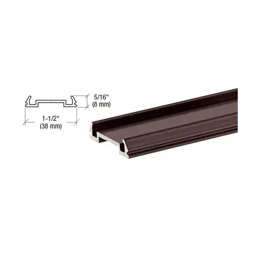 Matte Bronze Standard Bottom Rail Filler 241" Long