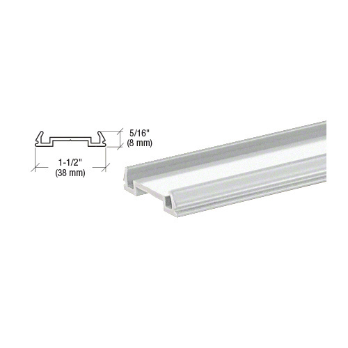 Metallic Silver Standard Bottom Rail Filler 241" Long