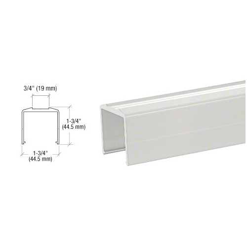 Sky White Bottom Rail for Pickets 241" Long