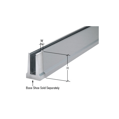 CRL BTCBS10 Brushed Stainless Cladding for B5T Series Tapered Base Shoe