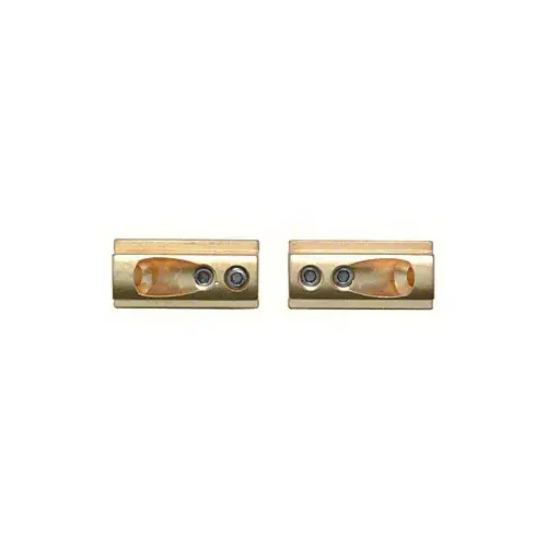 CRL BWB2 Brass Wall Mounting Brackets - Pair Aluminum