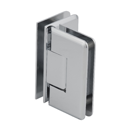 CRL C0L092CH Polished Chrome Cologne 092 Series 90 degree Glass-to-Glass Hinge