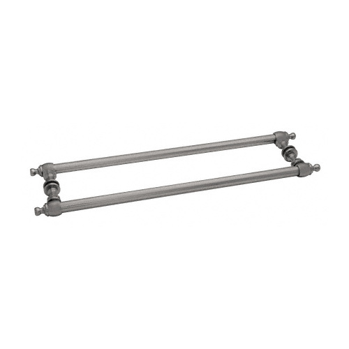 Brushed Nickel Colonial Style 18" Back-to-Back Towel Bars