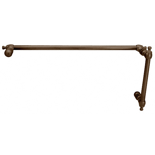 Oil Rubbed Bronze Colonial Style Combination 6" Pull Handle With 24" Towel Bar