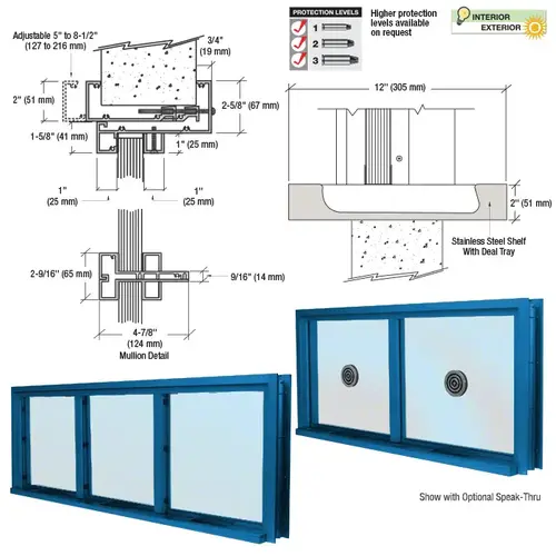 Custom Powder Painted (Specify) Aluminum Clamp-On Frame Multi-Lite Window