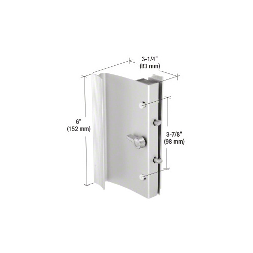 CRL C1014 Aluminum Hook-Style Surface Mount Handle 3-7/8" Screw Holes for Ador/HiLite Doors