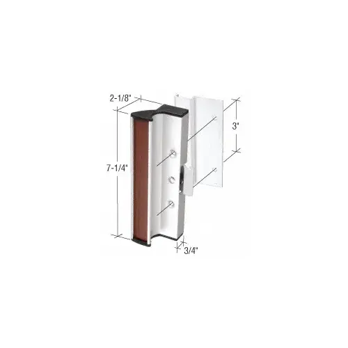 Aluminum Clamp - Style Surface Mount Handle 3" Screw Holes for International Doors