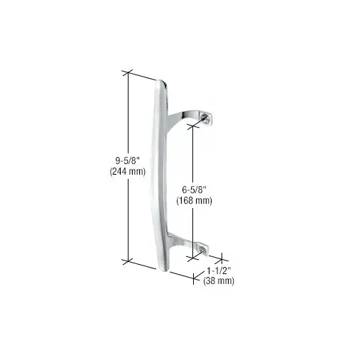 Chrome Inside Pull 6-5/8" Screw Holes