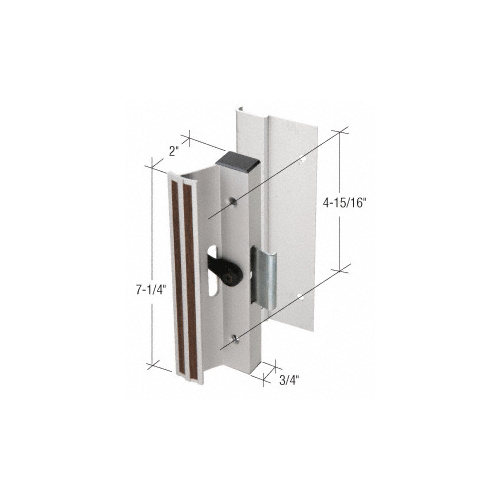 Aluminum Clamp - Style Surface Mount Handle with 4-15/16" Screw Holes for Lupton and Rolleze Doors