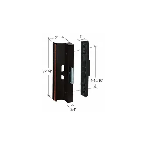 Black Clamp - Style Surface Mount Handle 4-15/16" Screw Holes