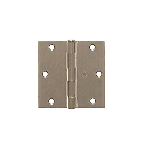 Dull Nickel 3-1/2" x 3-1/2" Commercial Hinge