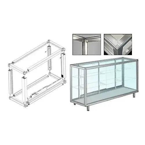 CRL D4030A Satin Anodized Custom Size Newport Showcase