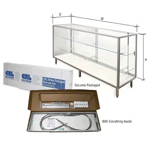 CRL C6306A Satin Anodized 72" Deluxe Packaged Showcase Kit