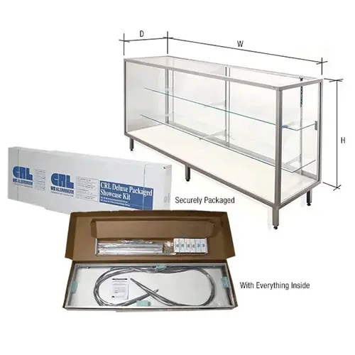 CRL C6305A Satin Anodized 60" Deluxe Packaged Showcase Kit