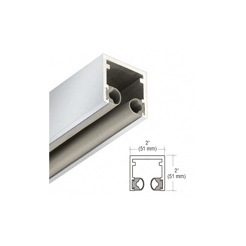 CRL Blumcraft C7502SA Satin Anodized 2" Head Channel for 3/4" Glass - 120"