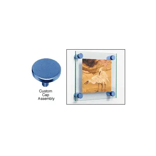 Custom Color 1/2" Diameter Custom Standoff Cap Assembly Powder Coated