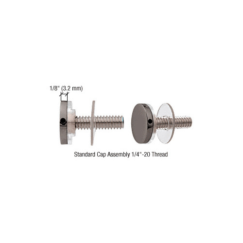 Gun Metal 3/4" Diameter Standoff Cap Assembly