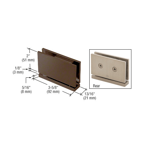 Oil Rubbed Bronze Cardiff Series Top or Bottom Mount Hinge