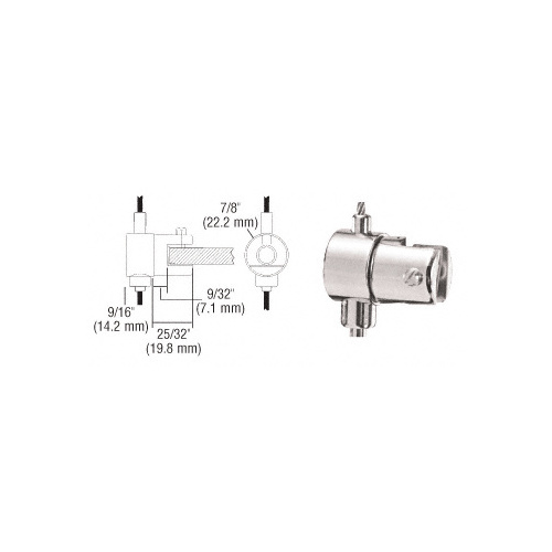 Chrome Plated Adjustable Single Shelf Brackets for the Cable Display System