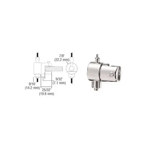 Chrome Plated Adjustable Single Shelf Brackets for the Cable Display System