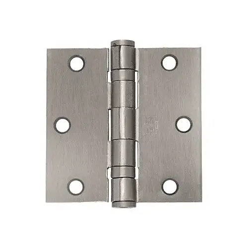 Dull Nickel 4-1/2" x 4-1/2" Commercial Bearing Hinge