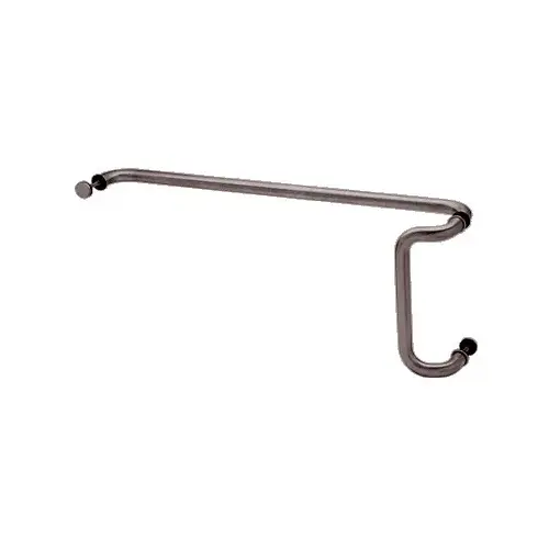 Dark Bronze 12" x 28" Back-to-Back Offset Combination Push and Pull Handle Set