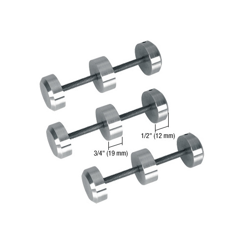 CRL CDS3S Brushed Stainless Surround Sound Spacer Studs for Bullet Resistant Protective Barrier Systems