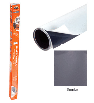 CRL CDS78 Gray 36" x 78" Static Cling Film Smoke