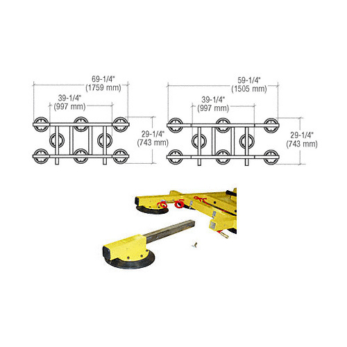 CRL CF2EA0 Wood's Removable Pad Arms for MRPT89DC and MRPT89AC Lifters