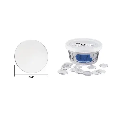 CRL CP8 Clear Plastic Desk Buttons