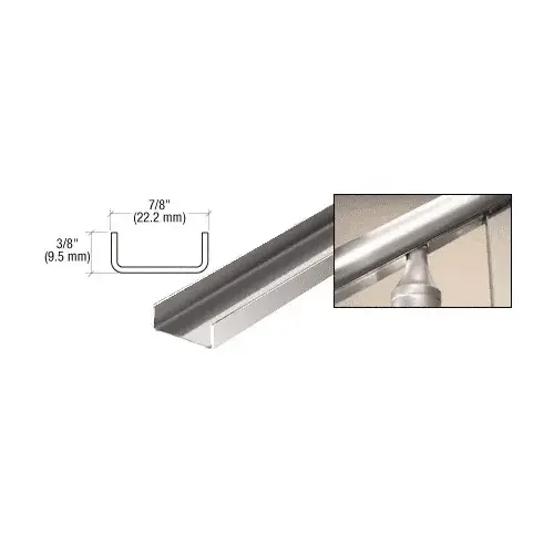 CRL CRFPS2 Polished Stainless 2" CRS Pocket Filler Channel