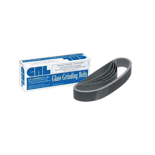 1-1/8" x 21" 400X Grit Glass Grinding Belt for Portable Sanders - 10/Bx