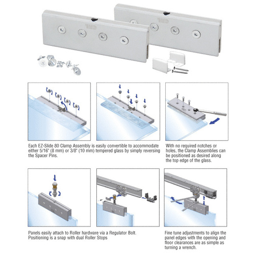 EZ-Slide 80 Clamps and Bottom Guide