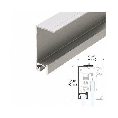 285 Series Brushed Stainless Anodized Fixed Panel Adaptor for 5/16 to 3/8" - 118"