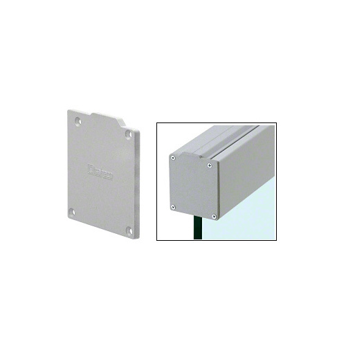 285 Satin Anodized Series End Cover Plate for Top Track without Fixed Panel Adaptor