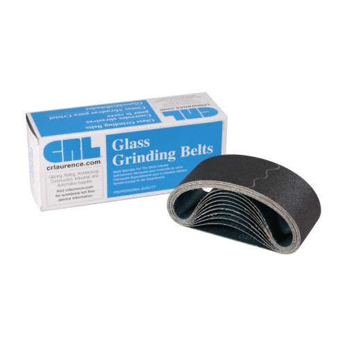 3" x 18" 220X Grit Glass Grinding Belt for Portable Sanders - 10/Bx