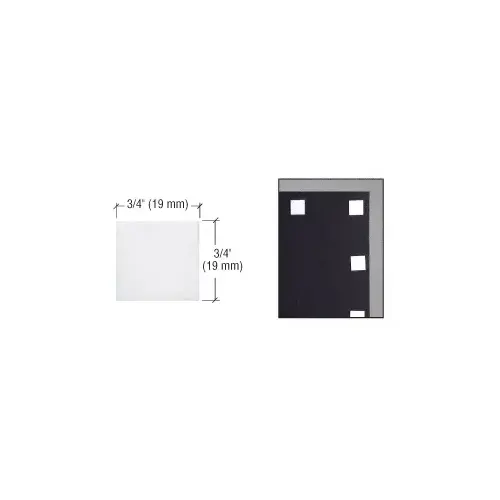 CRL CRL4026 White 1/16" x 3/4" Foam Tape Squares