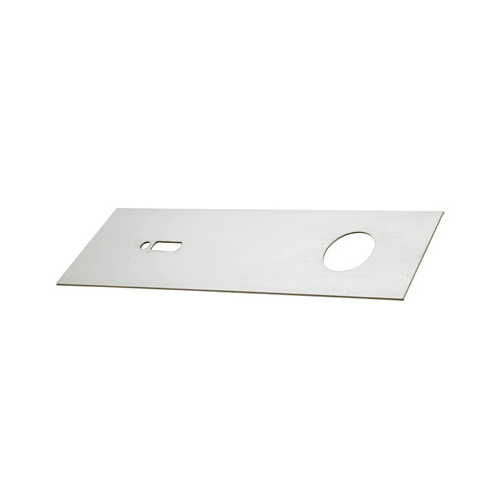 Brushed Stainless Cover Plate for 4-1/2" Header Used with Overhead Concealed Door Closers