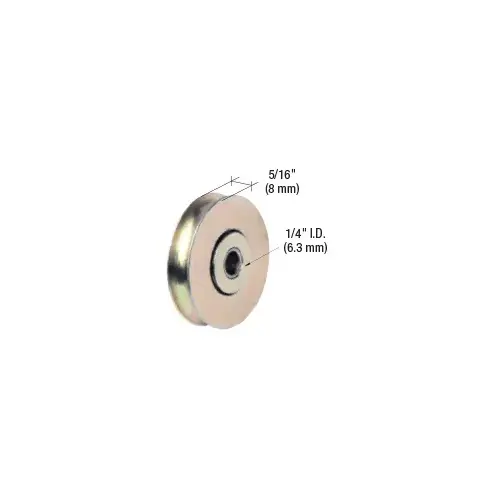 1-1/2" Diameter Steel Ball Bearing Replacement Roller 5/16" Wide - pack of 2