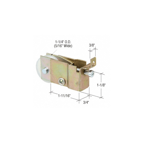 1-1/4" Nylon Sliding Glass Door Roller with 3/4" Wide Housing for Ador/HiLite Door