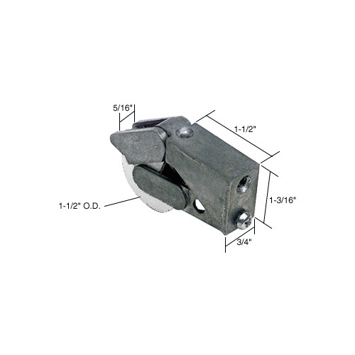 1-1/2" Nylon Sliding Glass Door Roller with 3/4" Wide Housing for Fleetwood & Fullview Doors