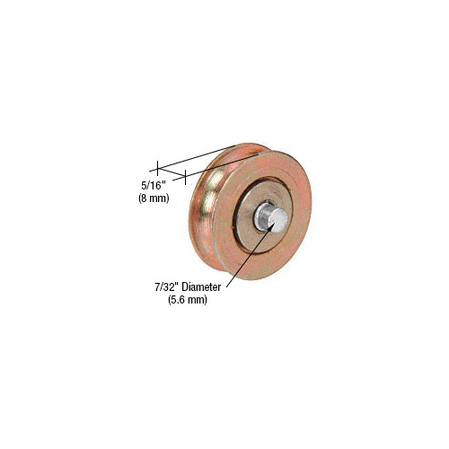 1-1/8" Diameter Steel Ball Bearing Replacement Roller 5/16" Wide - pack of 2
