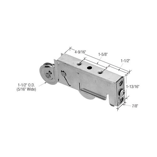 1-1/2" Tandem Stainless Steel Sliding Glass Door Roller with 7/8" Wide Housing for Armour Vue and Atlas Doors