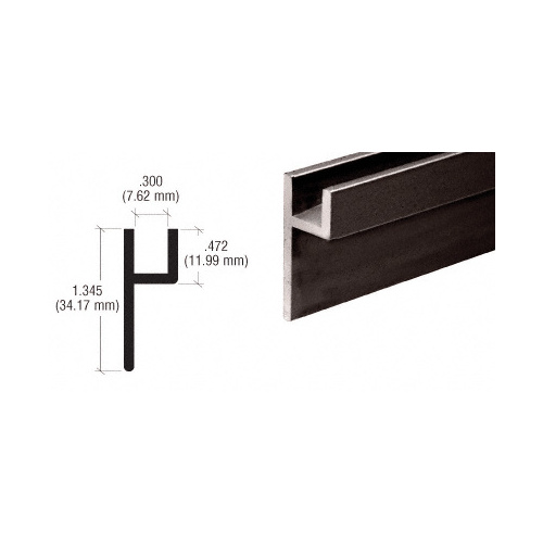 Duranodic Bronze Base H-Channel  18" Stock Length - pack of 5