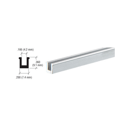 CRL D3031A Satin Anodized Aluminum Snap-In Extrusion 144