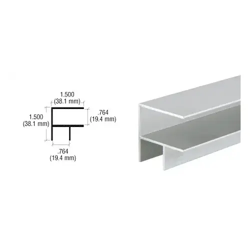 CRL D320A Satin Anodized Corner Mold Extrusion 144" Stock Length