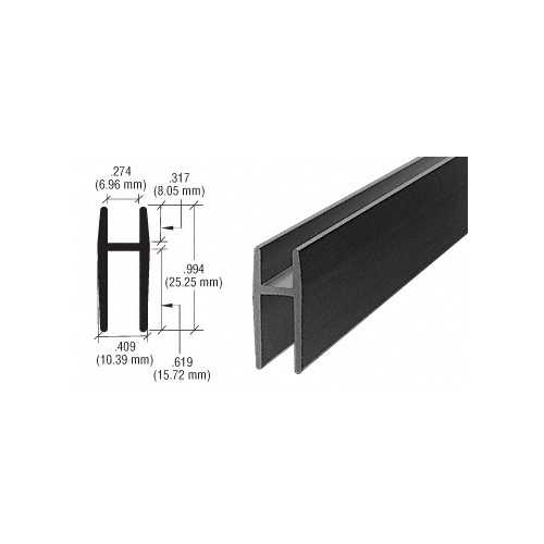 Flat Black Aluminum D5610 'H' Bar  23" Stock Length