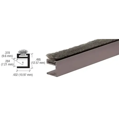 Duranodic Bronze Dust Proof Rail  18" Stock Length - pack of 25