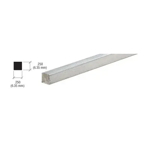 Mill Square Bar Stock for Partition Posts  24" Stock Length - pack of 5