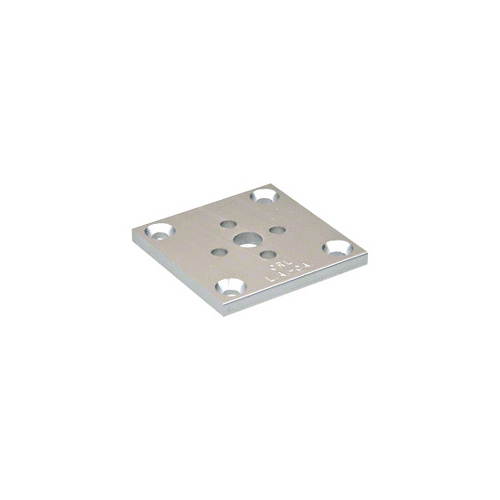 Satin Anodized Standard 2" x 2" Base for Post Extrusion